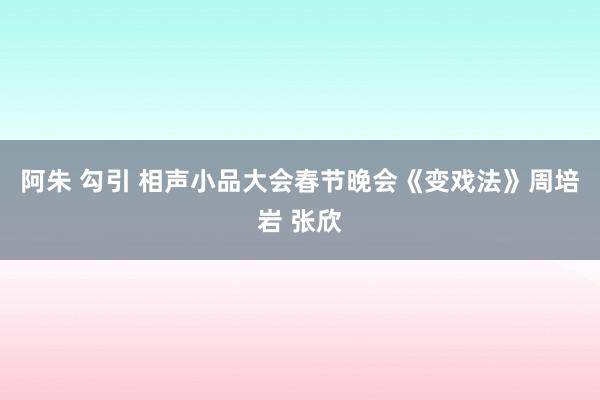 阿朱 勾引 相声小品大会春节晚会《变戏法》周培岩 张欣