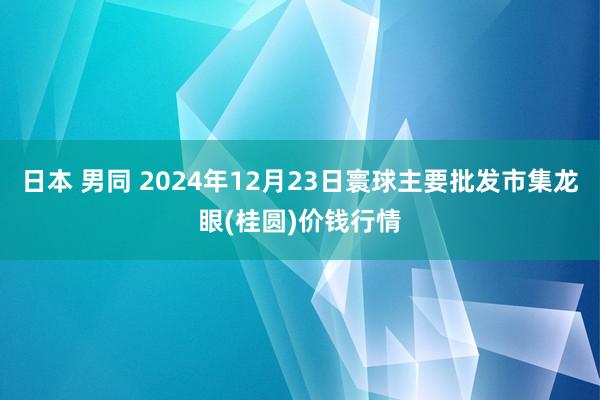日本 男同 2024年12月23日寰球主要批发市集龙眼(桂圆)价钱行情