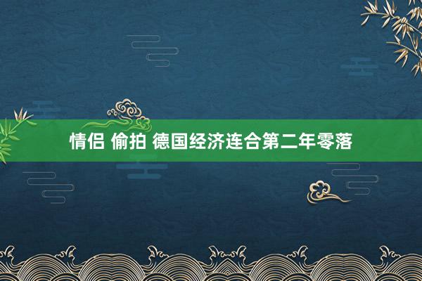情侣 偷拍 德国经济连合第二年零落