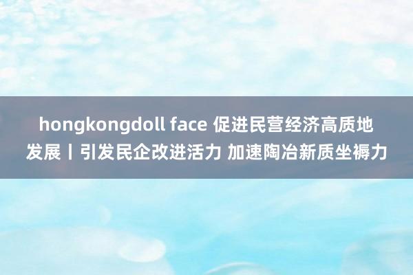 hongkongdoll face 促进民营经济高质地发展丨引发民企改进活力 加速陶冶新质坐褥力