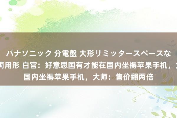 パナソニック 分電盤 大形リミッタースペースなし 露出・半埋込両用形 白宫：好意思国有才能在国内坐褥苹果手机，大师：售价翻两倍