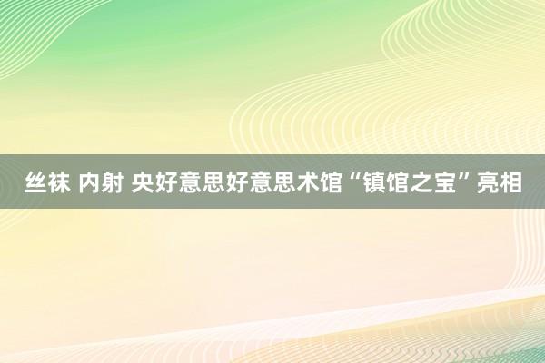 丝袜 内射 央好意思好意思术馆“镇馆之宝”亮相