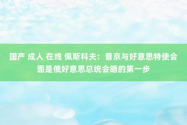 国产 成人 在线 佩斯科夫：普京与好意思特使会面是俄好意思总统会晤的第一步